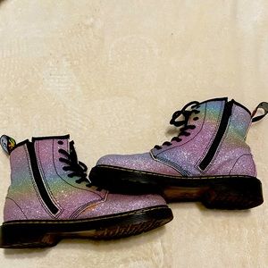 Dr Martin’s rainbow glitter boots(size3)